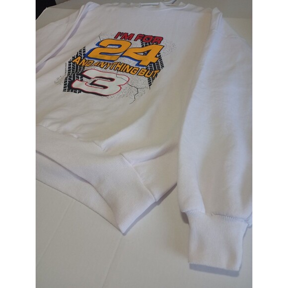 VINTAGE 95 Jeff Gordon And Dale Earnhardt Sr Sweatshirt 3XL Jerzees Nascar - Picture 2 of 11